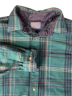VINTAGE Pendleton Pure Virgin Wool Men’s XL Plaid Button Shirt
